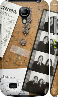 3D пластиковый матовый чехол Aesthetic Scrapbook Collage для Samsung Galaxy S4 mini - 6773m-32 изображение 