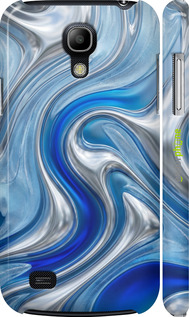 3D пластиковый матовый чехол 'Liquid Chrome' для Samsung Galaxy S4 mini изображение 3