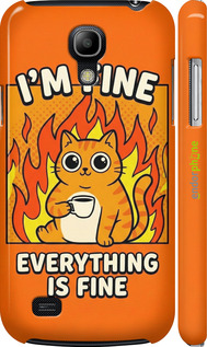 3D пластиковый матовый чехол 'Funny Cat' для Samsung Galaxy S4 mini изображение 5