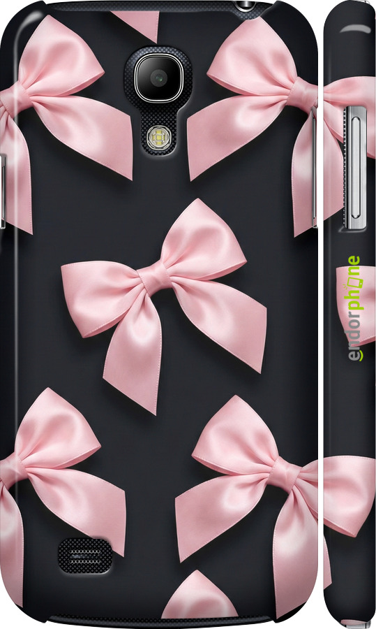 3D пластиковый матовый чехол Coquette Ribbons Dark Coquette для Samsung Galaxy S4 mini - 6767m-32 изображение 