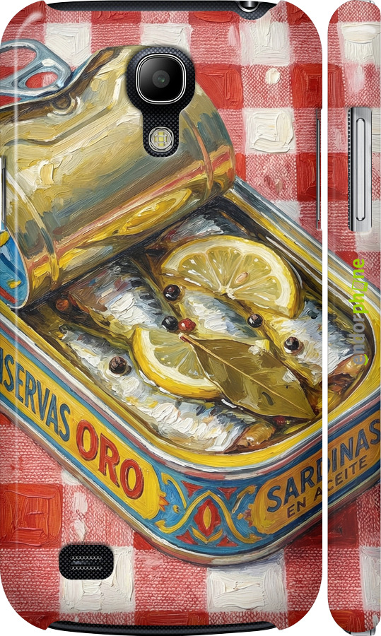 3D пластиковый матовый чехол Vintage Sardine Tin Phone для Samsung Galaxy S4 mini - 6772m-32 изображение 