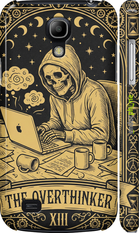 3D пластиковий матовий чехол The Overthinker для Samsung Galaxy S4 mini - 6774m-32 изображение 