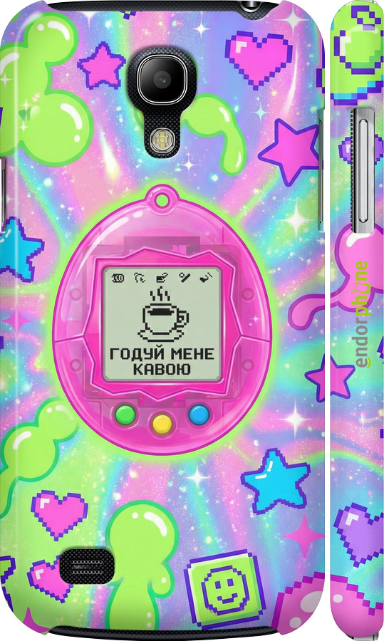 3D пластиковый матовый чехол Y2K Aesthetic Retro Pet: Годуй мене кавою для Samsung Galaxy S4 mini - 6784m-32 изображение 