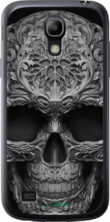 Силиконовый чехол skull-ornament для Samsung Galaxy S4 mini Duos GT i9192 - 4101u-63 изображение 