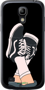 Силиконовый чехол Кеды для Samsung Galaxy S4 mini - 4265u-32 изображение 