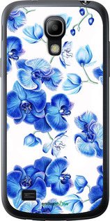 Силиконовый чехол Голубые орхидеи для Samsung Galaxy S4 mini - 4406u-32 изображение 