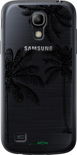 Силиконовый чехол Пальмы1 для Samsung Galaxy S4 mini Duos GT i9192 - 4634u-63 изображение 