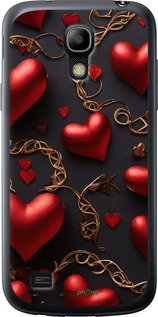 Силіконовий чехол Сердечки для Samsung Galaxy S4 mini - 5831u-32 изображение 
