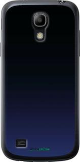 Силиконовый чехол Градиент в тёмно - синем стиле для Samsung Galaxy S4 mini - 6542u-32 изображение 