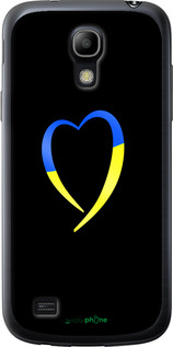Силіконовий чехол Жовто-блакитне серце для Samsung Galaxy S4 mini - 885u-32 изображение 