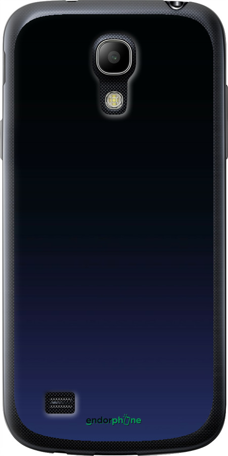 Силиконовый чехол Градиент в тёмно - синем стиле для Samsung Galaxy S4 mini - 6542u-32 изображение 