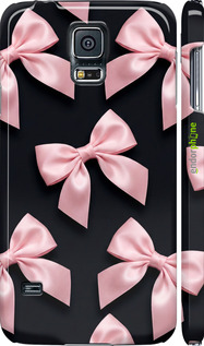 3D пластиковий матовий чехол Coquette Ribbons Dark Coquette для Samsung Galaxy S5 Duos SM G900FD - 6767m-62 изображение 