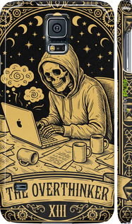 3D пластиковый глянцевый чехол The Overthinker для Samsung Galaxy S5 Duos SM G900FD - 6774c-62 изображение 