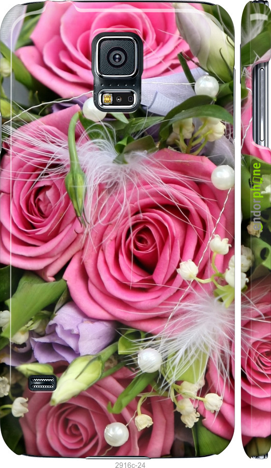 

3D пластиковий матовий чохол "Ніжність" для Samsung Galaxy S5 Duos SM G900FD, Рожевий