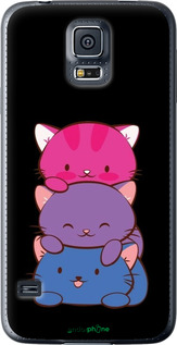 2D пластиковий чехол Милі котятка для Samsung Galaxy S5 g900h - 6518t-24 изображение 