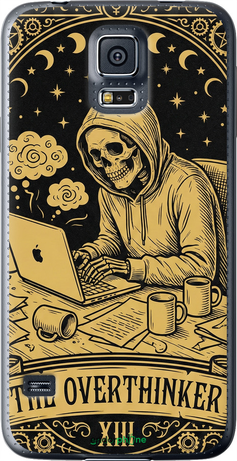 2D пластиковый чехол The Overthinker для Samsung Galaxy S5 Duos SM G900FD - 6774t-62 изображение 
