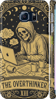 3D пластиковий матовий чехол The Overthinker для Samsung Galaxy S6 Edge G925F - 6774m-83 изображение 