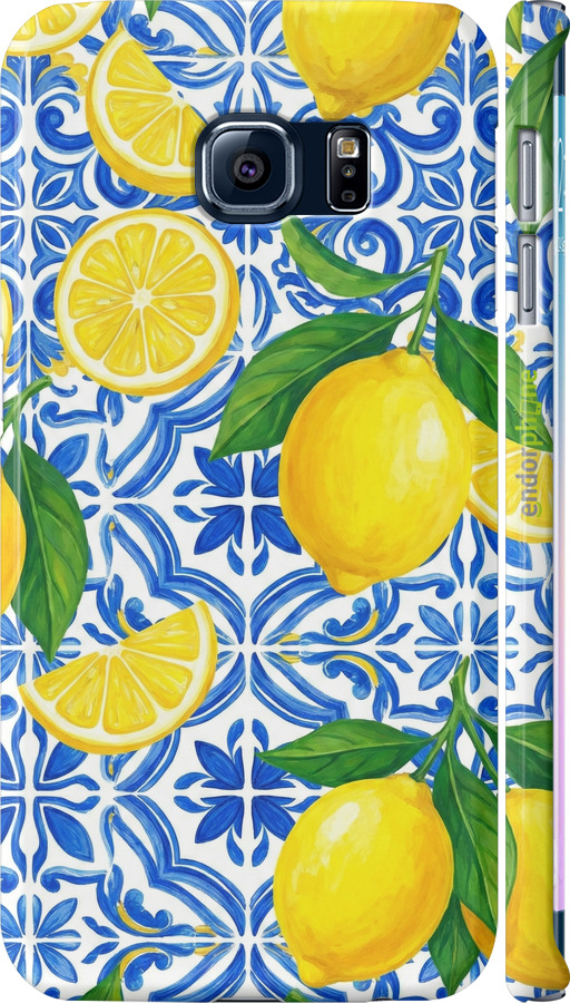 3D пластиковый матовый чехол Grocery Girl Italian Summer для Samsung Galaxy S6 Edge G925F - 6766m-83 изображение 