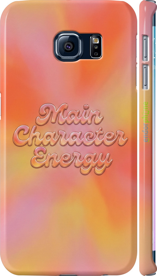 3D пластиковий матовий чехол Aura Gradient Main Character Energy Aesthetic Y2K для Samsung Galaxy S6 Edge G925F - 6783m-83 изображение 