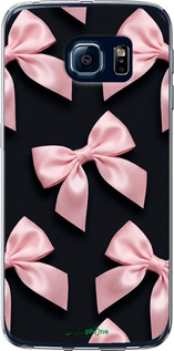 Силіконовий чехол Coquette Ribbons Dark Coquette для Samsung Galaxy S6 Edge G925F - 6767u-83 изображение 