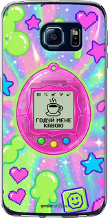 2D пластиковий чохол 'Y2K Aesthetic Retro Pet: Годуй мене кавою' для Samsung Galaxy S6 Edge G925F зображення 9