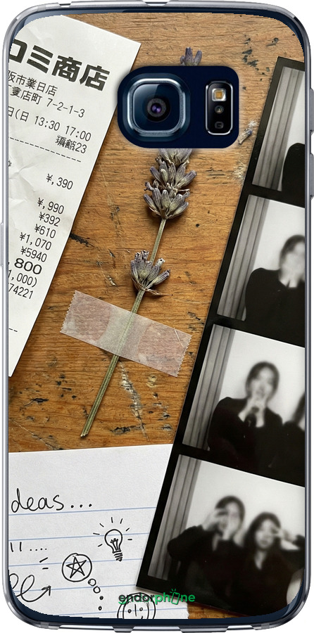 Силіконовий чехол Aesthetic Scrapbook Collage для Samsung Galaxy S6 Edge G925F - 6773u-83 изображение 