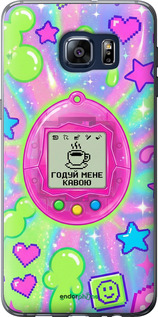 Силиконовый чехол 'Y2K Aesthetic Retro Pet: Годуй мене кавою' для Samsung Galaxy S6 Edge Plus G928 изображение 6