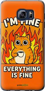 Силиконовый чехол 'Funny Cat' для Samsung Galaxy S6 Edge Plus G928 изображение 3