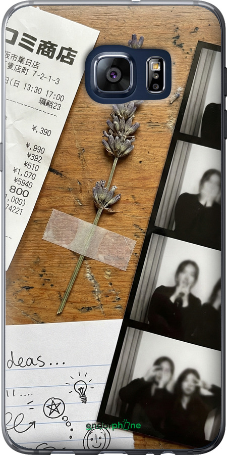 Силиконовый чехол Aesthetic Scrapbook Collage для Samsung Galaxy S6 Edge Plus G928 - 6773u-189 изображение 