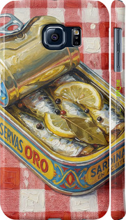 3D пластиковый глянцевый чехол 'Vintage Sardine Tin Phone' для Samsung Galaxy S6 G920 изображение 9