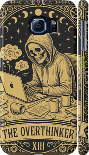 3D пластиковий матовий чехол The Overthinker для Samsung Galaxy S6 G920 - 6774m-80 изображение 