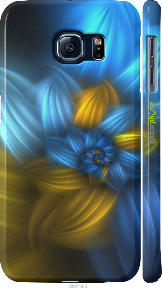 

3D пластиковий матовий чохол "Візерунок 46" для Samsung Galaxy S6 G920, Синій