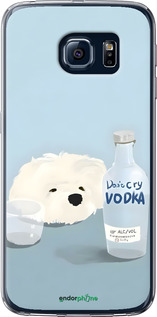 2D пластиковий чехол Пес водка для Samsung Galaxy S6 G920 - 6368t-80 изображение 