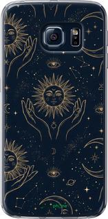 2D пластиковый чехол 'Celestial Harmony: Sun & Moon Gold Mystic Pattern' для Samsung Galaxy S6 G920 изображение 12