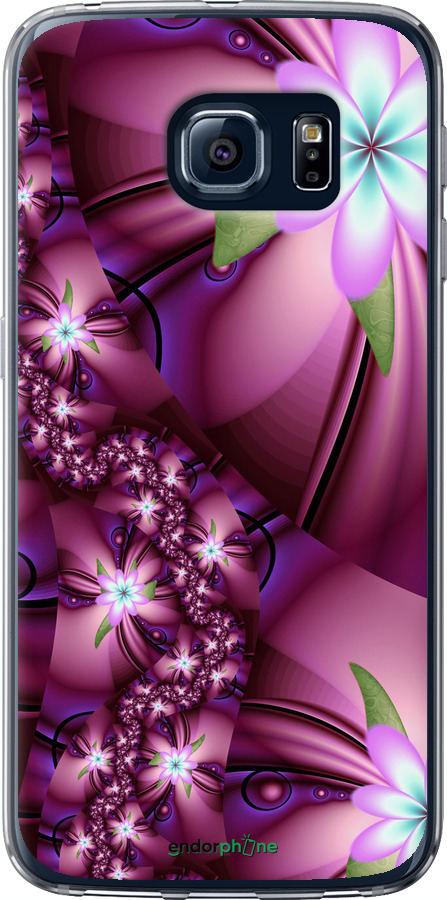

Силіконовий чохол "Квіткова мозаїка" для Samsung Galaxy S6 G920, Рожевий