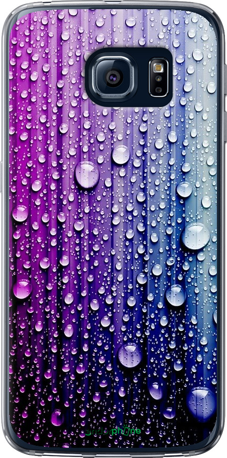 

Силіконовий чохол "Краплини води" для Samsung Galaxy S6 G920, Синій