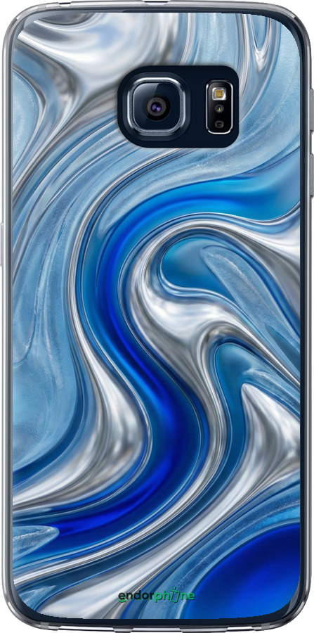 2D пластиковий чехол Liquid Chrome для Samsung Galaxy S6 G920 - 6781t-80 изображение 