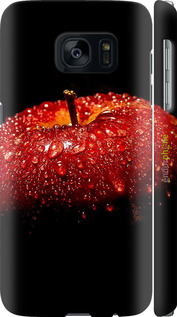 3D пластиковий матовий чехол Яблуко для Samsung Galaxy S7 G930F - 6022m-106 изображение 