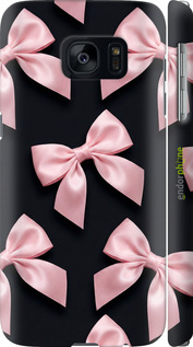 3D пластиковий матовий чехол Coquette Ribbons Dark Coquette для Samsung Galaxy S7 G930F - 6767m-106 изображение 
