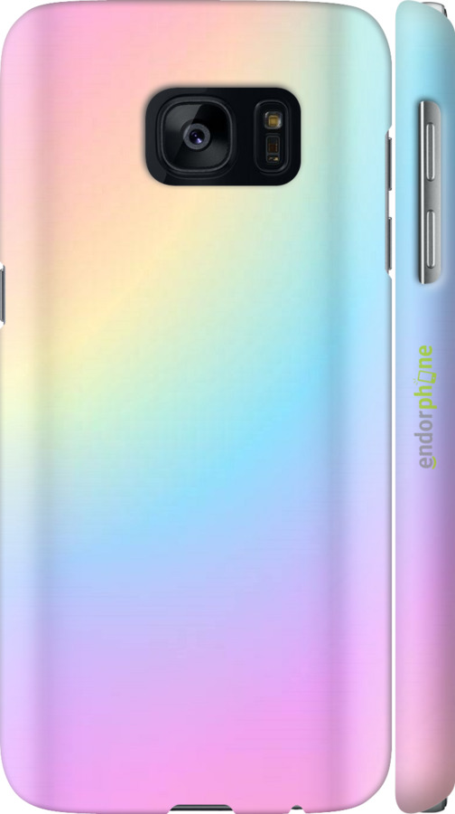 

3D пластиковий матовий чохол "Веселка 2" для Samsung Galaxy S7 G930F, Рожевий