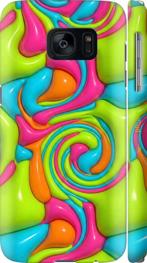 3D пластиковый матовый чехол Y2K Jelly Dream для Samsung Galaxy S7 G930F - 6780m-106 изображение 