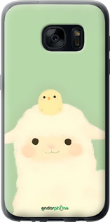 2D пластиковый чехол Барашек и ципленок для Samsung Galaxy S7 G930F - 6369t-106 изображение 