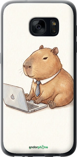 Силіконовий чехол Funny Capybara CEO Working для Samsung Galaxy S7 G930F - 6777u-106 изображение 