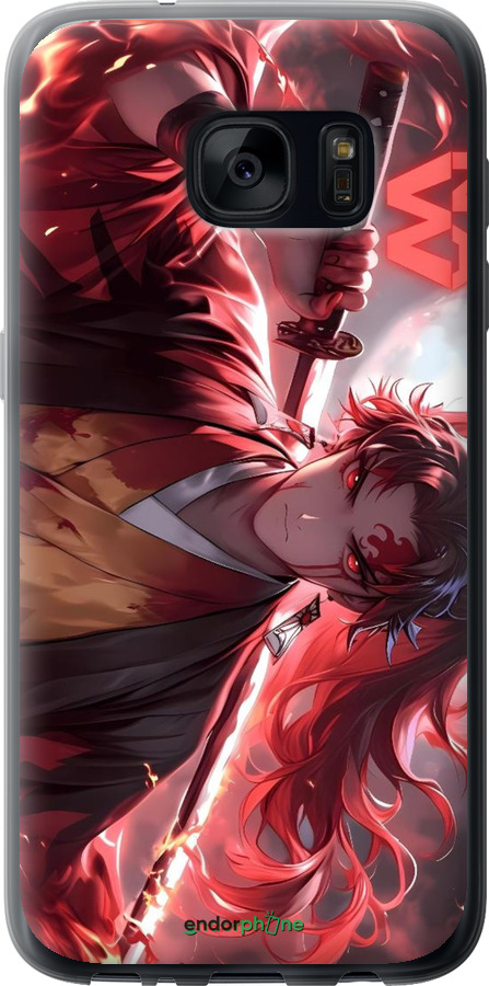 2D пластиковый чехол Аниме воин для Samsung Galaxy S7 G930F - 6281t-106 изображение 