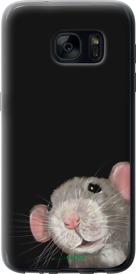 2D пластиковый чехол The Peeking Rat для Samsung Galaxy S7 G930F - 6442t-106 изображение 