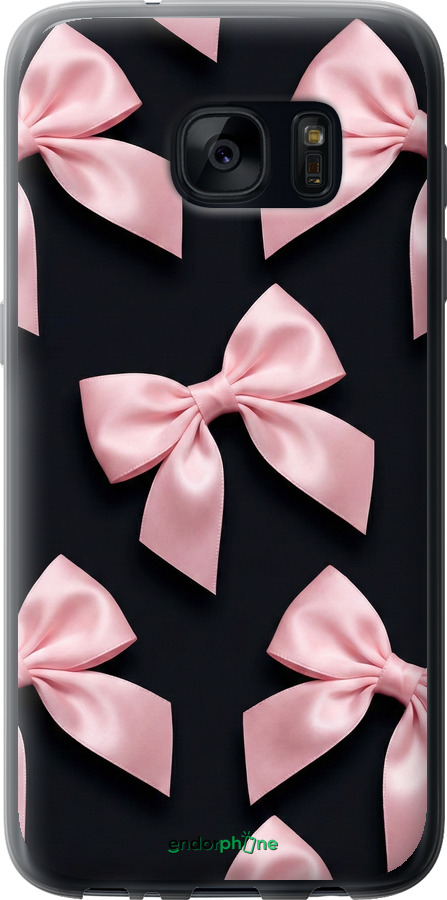 2D пластиковий чехол Coquette Ribbons Dark Coquette для Samsung Galaxy S7 G930F - 6767t-106 изображение 