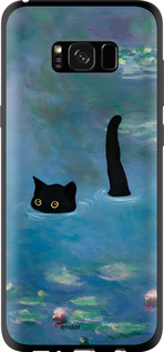 TPU чехол Із зображенням кота та водяної лілії Monet для Samsung Galaxy S8 Plus - 6519b-817 изображение 
