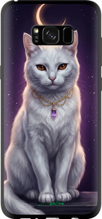 TPU чехол Mystic White Cat Gothic Dark Purple Gold для Samsung Galaxy S8 Plus - 6805b-817 изображение 