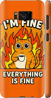 3D пластиковий глянцевий чохол 'Funny Cat' для Samsung Galaxy S8 Plus зображення 5