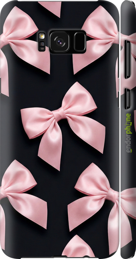 3D пластиковый глянцевый чехол Coquette Ribbons Dark Coquette для Samsung Galaxy S8 Plus - 6767c-817 изображение 